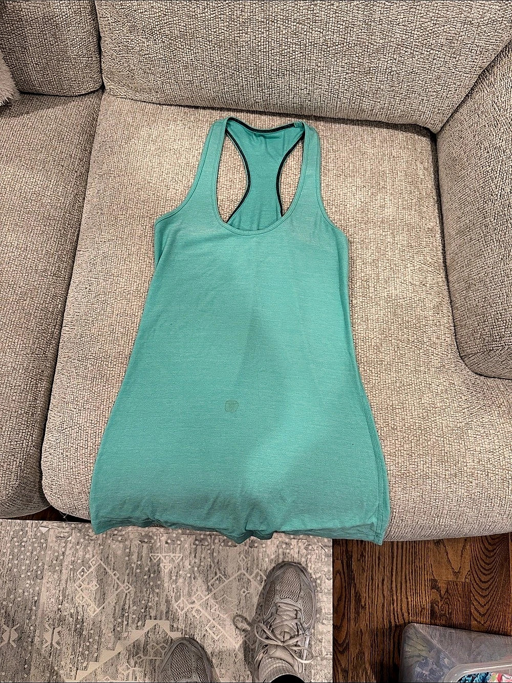 lululemon Cool Racerback Tank Top in teal size 6 nulu